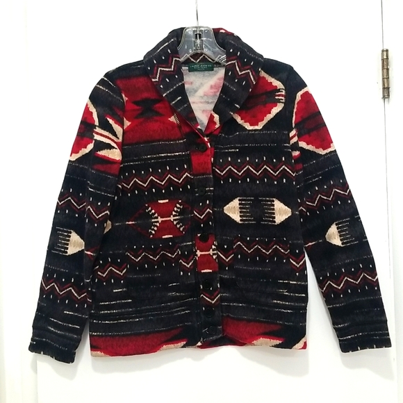 Lauren Ralph Lauren Jackets & Blazers - Lauren Ralph Lauren Aztec/Southwestern print button down jacket